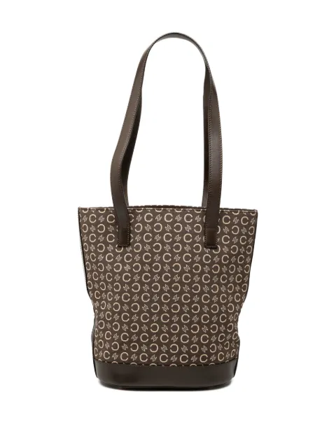 Celine Pre-Owned 2001 C Macadam Canvas bucket bag Brown U0S29AGAO6WZWIYO