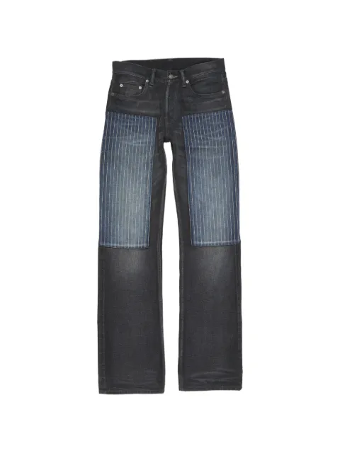 Acne Studios contrast-panel jeans Black B00479