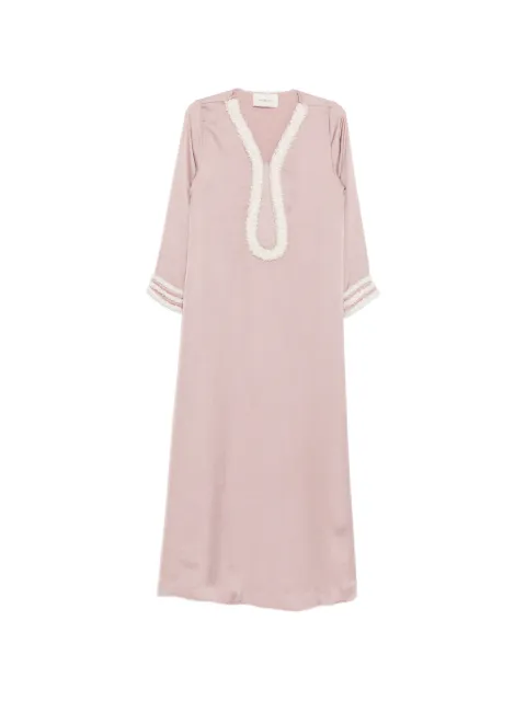 SHATHA ESSA crystal-embellished maxi dress Pink RDFE2617
