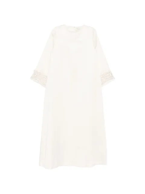 SHATHA ESSA bell-sleeve maxi dress Neutrals RD2603