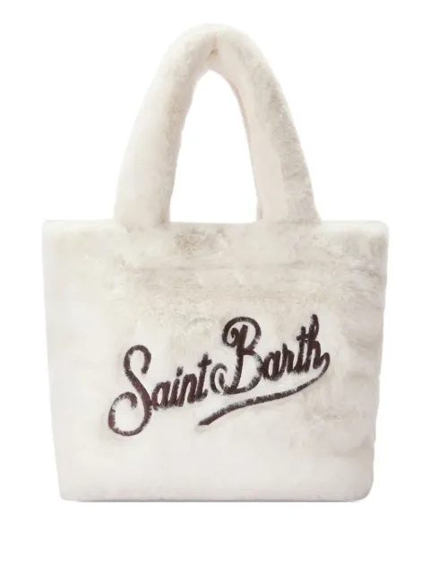 MC2 Saint Barth faux fur handle tote bag White COL0033