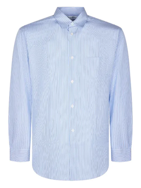 Comme Des Garçons chest-pocket striped shirt Blue FZB1250607
