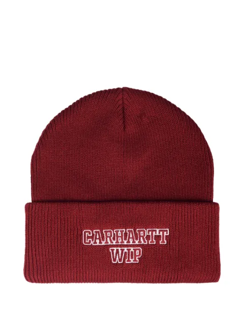 Carhartt WIP logo beanie hat Red I035270H8XX
