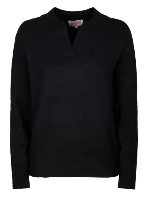MC2 Saint Barth V-neck sweater Black EZE000400037I