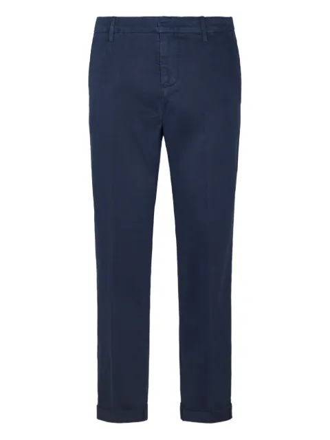 DONDUP cuffed-hem trousers Blue UP688GSE043PTD890