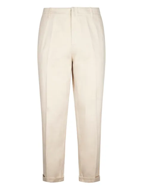DONDUP logo trousers Neutrals UP521RF0036PT0005