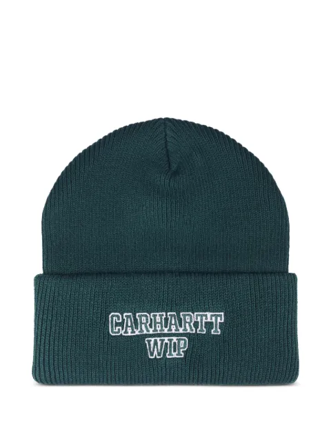 Carhartt WIP logo-embroidered beanie hat Green I035270