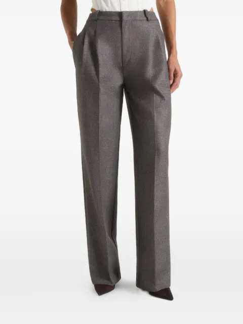 Manière De Voir Julie grey speckled tailored twin-pleat trousers Grey WMN4153