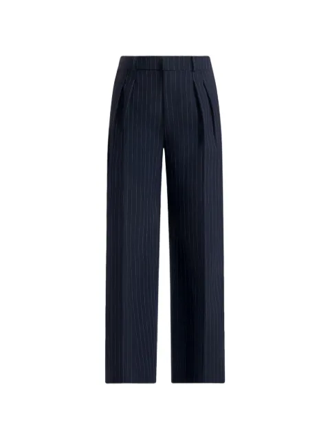 Manière De Voir Julie tailored twin pleat trousers Blue WMN4153