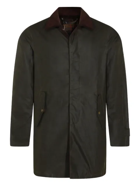 Baracuta x Barbour corduroy-collar coat Green 252BRCPS1157UT2743634