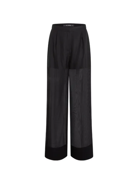 Karl Lagerfeld pocket palazzo pants Black B2W10010999