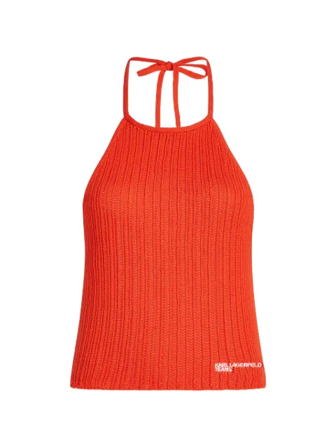 Karl Lagerfeld Jeans sleeveless top Orange B2W18023B14