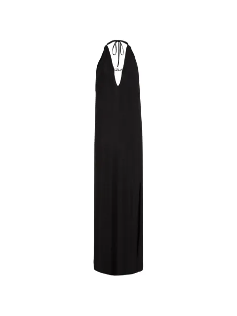 Karl Lagerfeld halterneck maxi dress Black B2W46016919