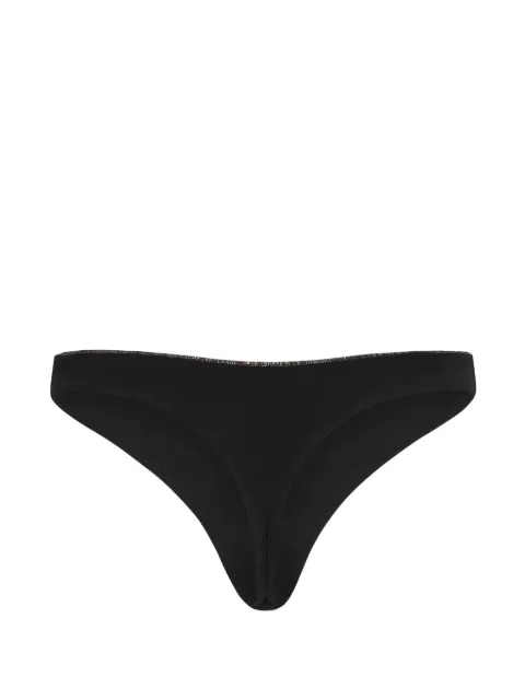 Karl Lagerfeld Ikon glitter thong Black B2W47013999
