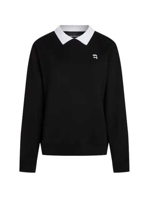 Karl Lagerfeld ikon collar sweatshirt Black B2W20022999