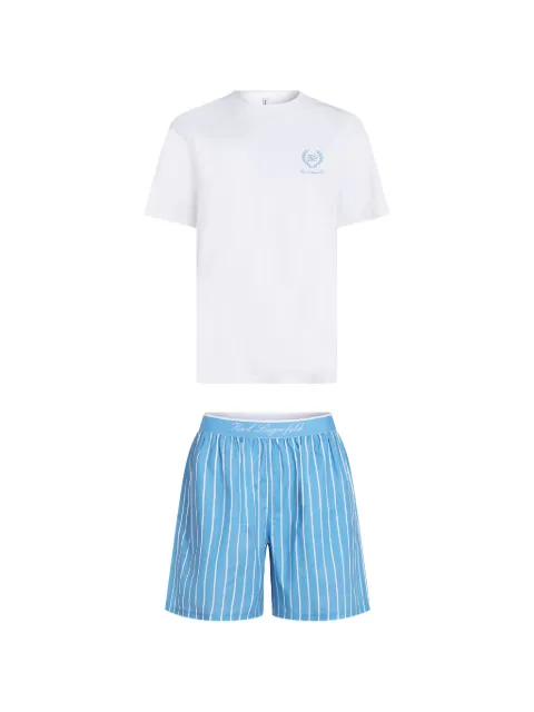 Karl Lagerfeld striped shorts pajama White B2M450012MQ