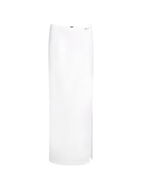 Karl Lagerfeld signature crochet skirt White B2W46031B09