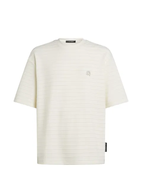 Karl Lagerfeld ikon structure striped T-shirt Neutrals B2M17044B09