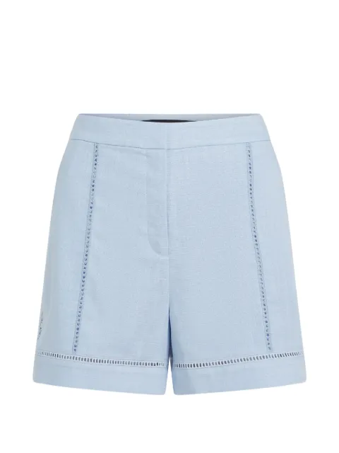Karl Lagerfeld cut-out embroidery shorts Blue B2W100221KZ