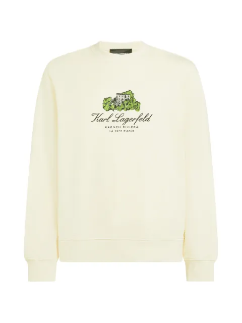 Karl Lagerfeld villa la vigie graphic sweatshirt Neutrals B2M20014B09