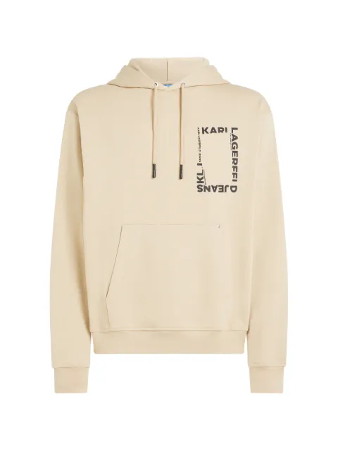 Karl Lagerfeld Jeans frame-logo hoodie Neutrals B2M200282MV