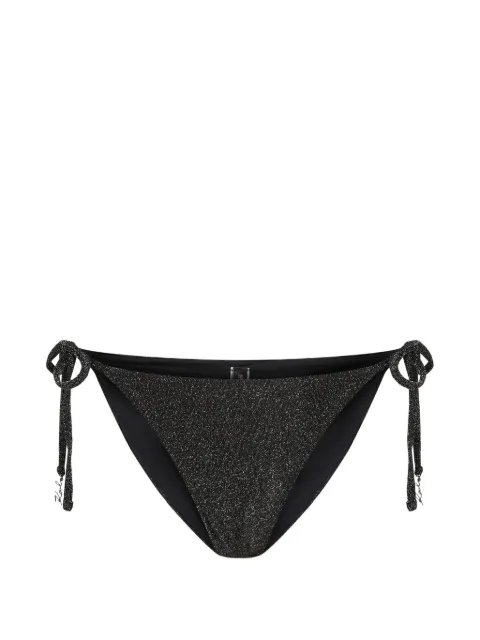 Karl Lagerfeld Signature lurex cheeky bikini bottoms Black B2W46002919