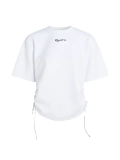 Karl Lagerfeld Jeans tie-detail T-shirt White B2W17074100