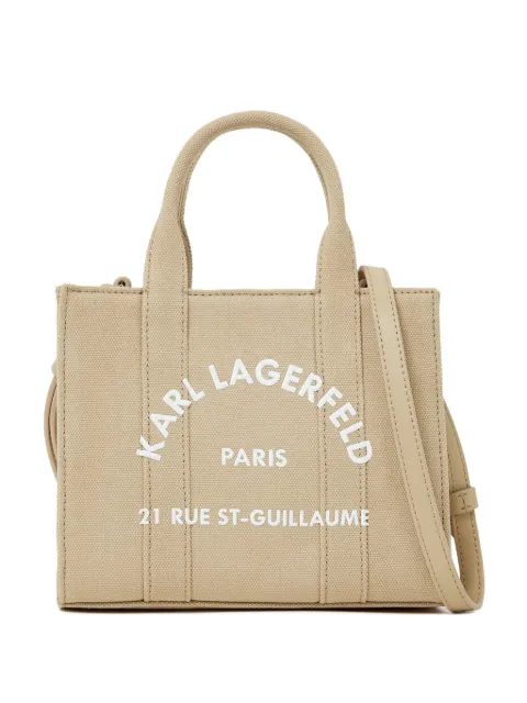 Karl Lagerfeld mini Rue St-Guillaume square tote bag Neutrals A3W501182FT