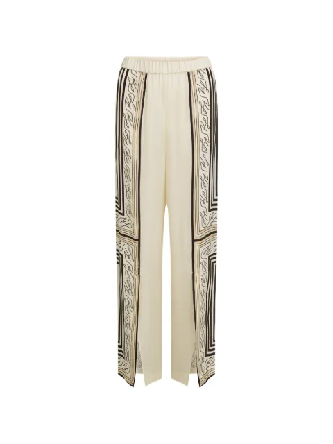 Karl Lagerfeld print-detail palazzo trousers Neutrals B2W10025461