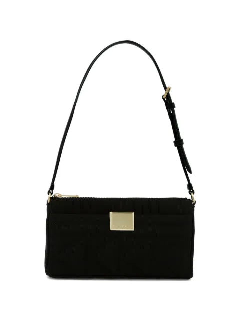 Karl Lagerfeld x Amber Valletta small logo-plaque shoulder bag Black B2W30250999