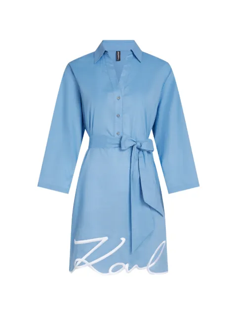 Karl Lagerfeld signature beach dress Blue A2W46075349