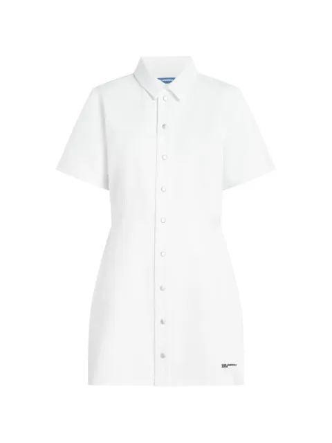 Karl Lagerfeld Jeans buttoned mini dress White B2W13056D15