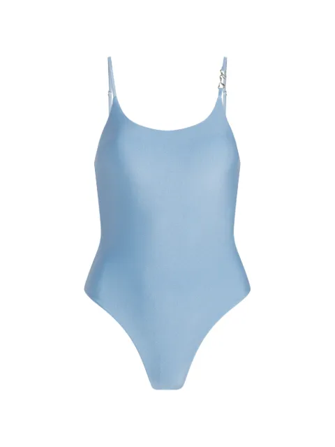 Karl Lagerfeld scoop-neck swimsuit Blue A3W46011349