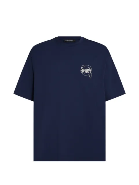 Karl Lagerfeld ikon oversized T-shirt Blue A1M171202FS