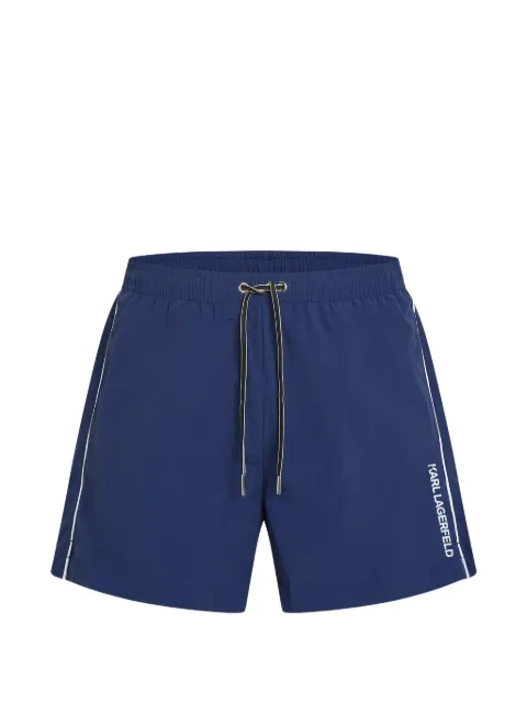 Karl Lagerfeld logo-print swim shorts Blue B2M460452FS