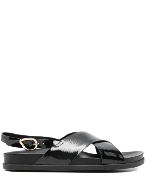 Ancient Greek Sandals Ikesia crossover-strap sandals Black IKESIANAPLACKBLACK