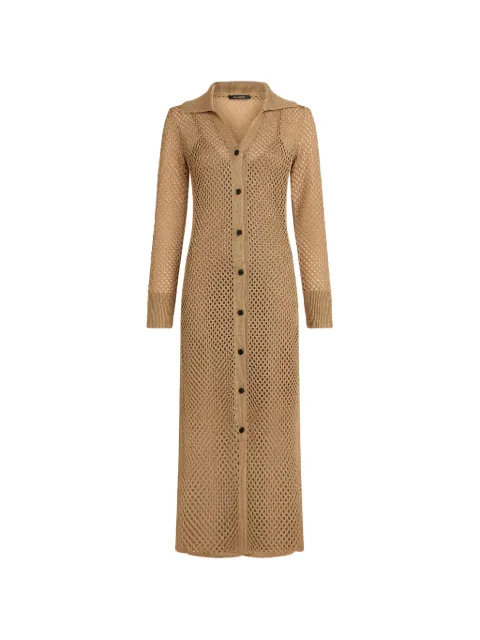 Karl Lagerfeld crocheted midi dress Neutrals B2W130081LG