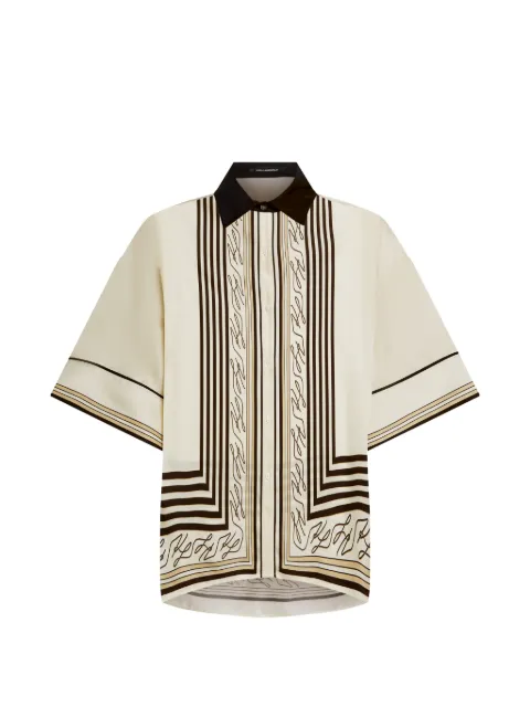 Karl Lagerfeld striped-pattern shirt Neutrals B2W11016461