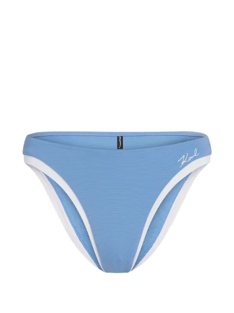 Karl Lagerfeld Signature cheeky bikini bottoms Blue B2W46023349