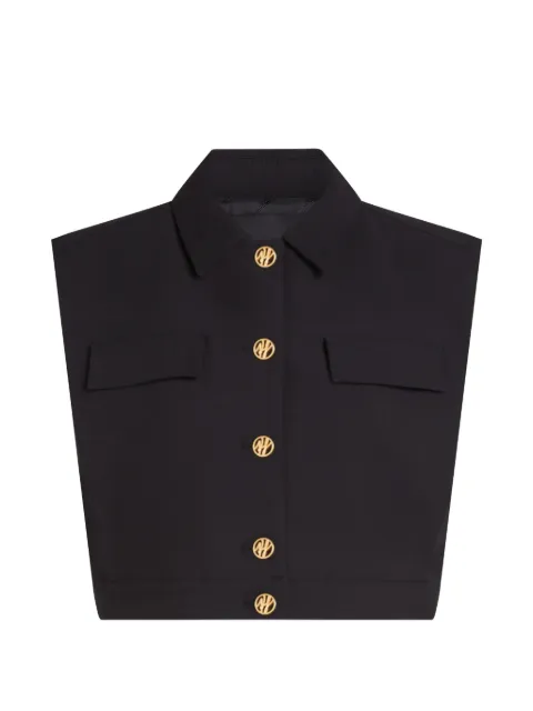 Karl Lagerfeld pocket button top Black B2W14015999