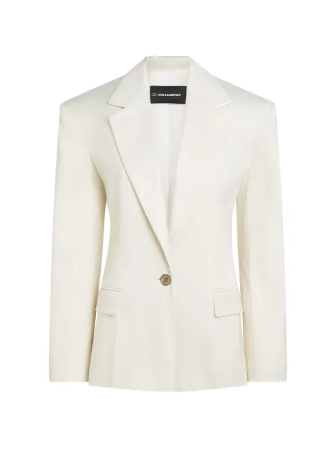 Karl Lagerfeld Karl Studio long-sleeve button blazer Neutrals B2W14002461