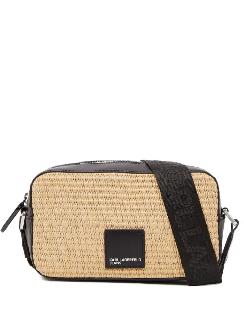 Karl Lagerfeld Jeans logo-patch cross body bag Neutrals B2W30114106