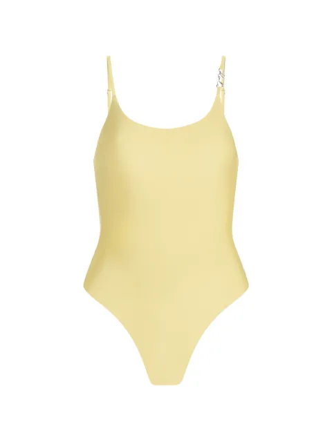Karl Lagerfeld Signature cheeky swimsuit Yellow A3W460112IG