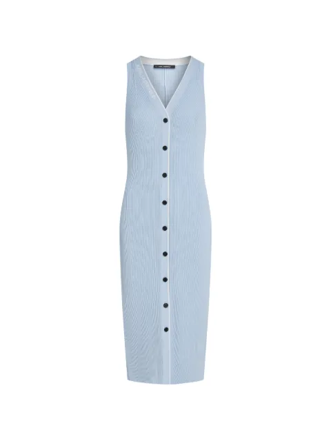Karl Lagerfeld midi logo-detail dress Blue B2W130041QV