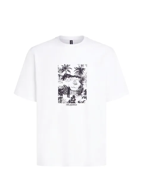 Karl Lagerfeld graphic-print T-shirt White B2M46049100