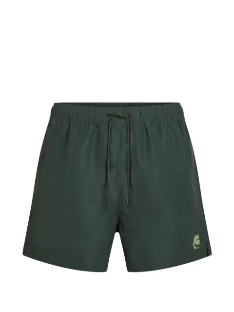 Karl Lagerfeld logo-print swim shorts Green B1M460112HP