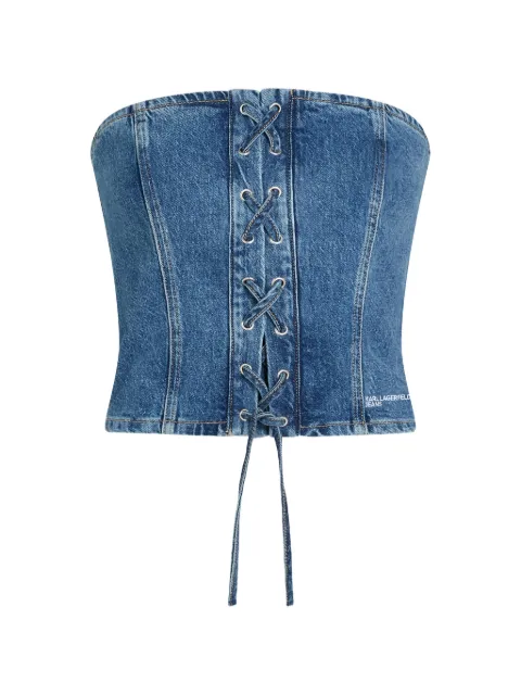Karl Lagerfeld Jeans tie top Blue B2W110421MZ