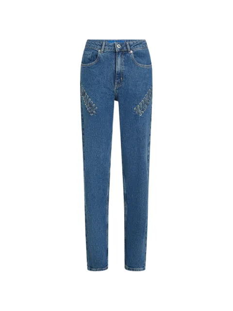 Karl Lagerfeld Jeans tie-detail jeans Blue B2W100861MZ