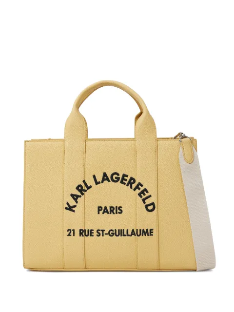 Karl Lagerfeld medium Rue St-Guillaume tote bag Yellow B1W300411LD