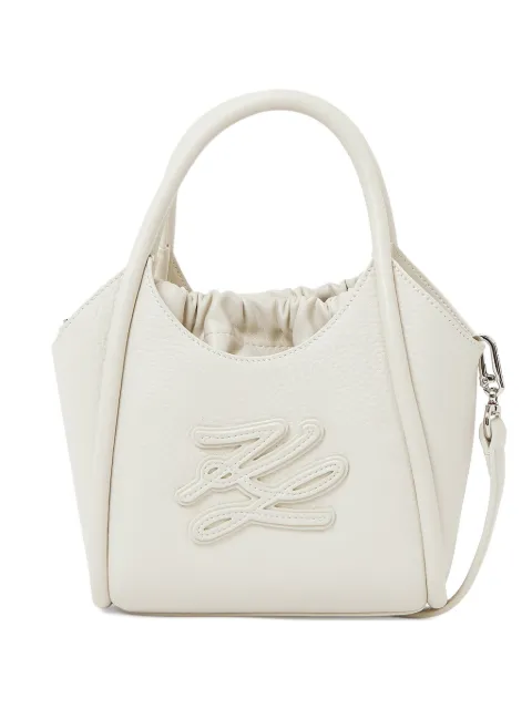 Karl Lagerfeld mini K-Autograph tote bag White B2W30053110